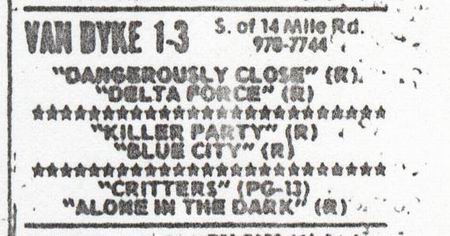 Van Dyke Drive-In Theatre - Ad From Scott Biggs (newer photo)